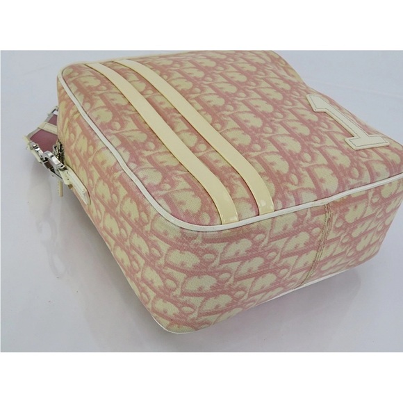 Dior Pink and Cream Monogram Crossbody Bag - Picture 6 of 15